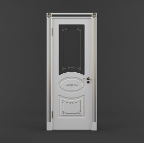 白色大门3D模型设计